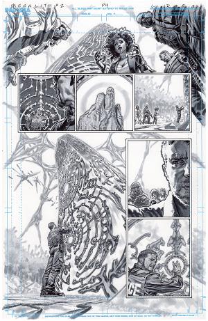 Olympus Saga Megalith #1 CVR X (OF 4) CVR X LEWIS LAROSA ORIGINAL ART EDITION 21 cover