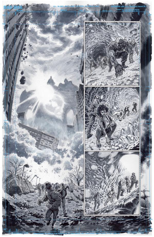 Olympus Saga Megalith #1 variant cover by Lewis LaRosa