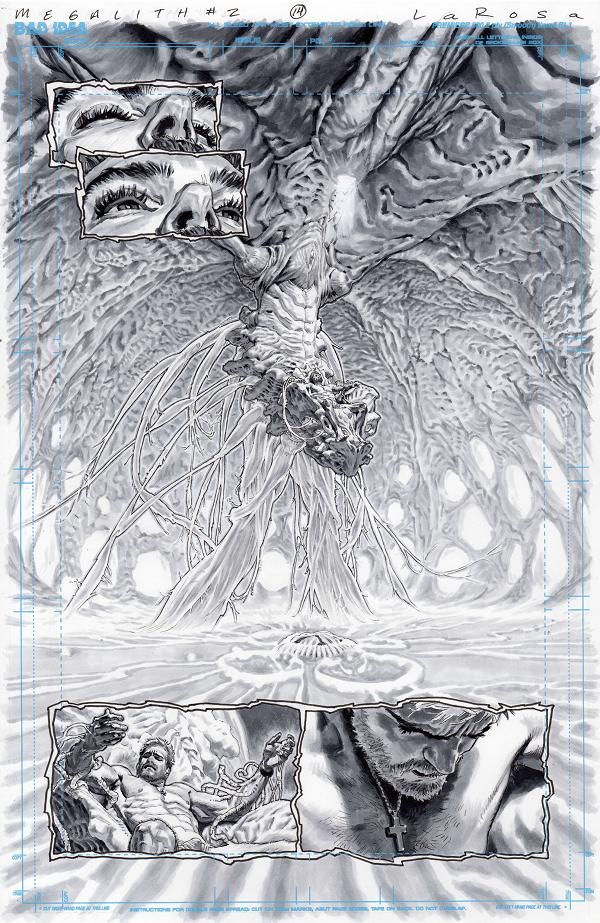 Olympus Saga Megalith #1 variant cover by Lewis LaRosa