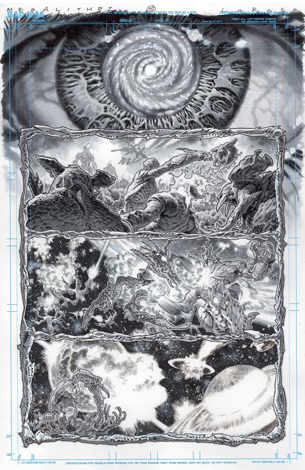 Olympus Saga Megalith #1 variant cover by Lewis LaRosa