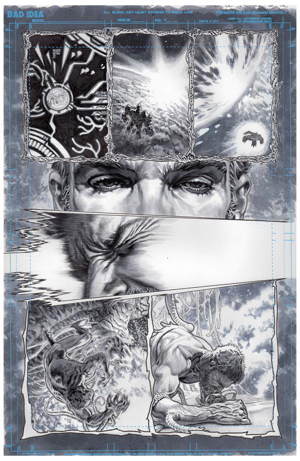 Olympus Saga Megalith #1 variant cover by Lewis LaRosa