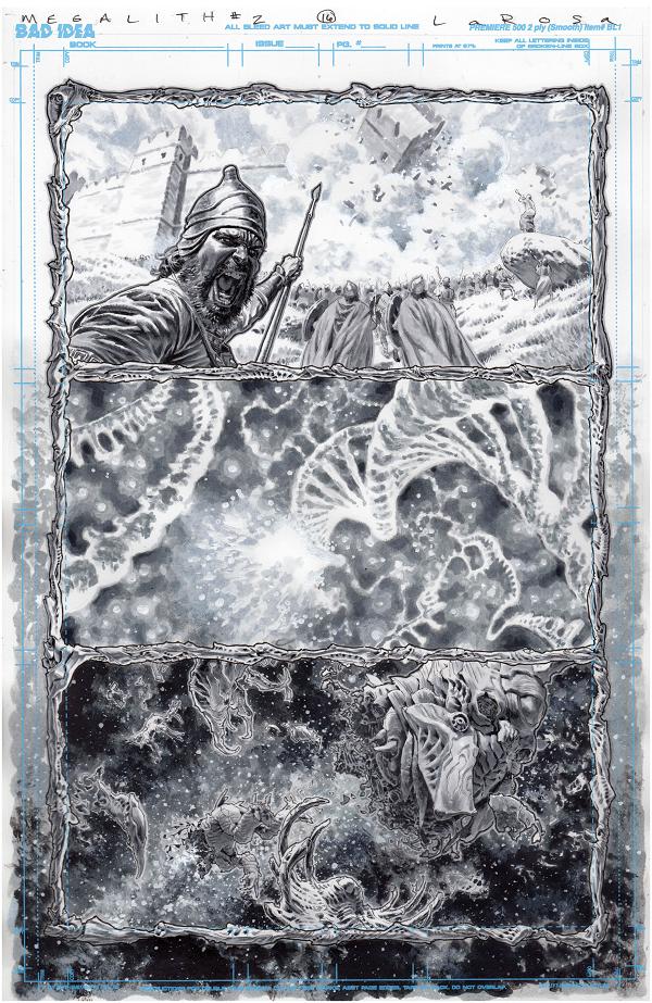 Olympus Saga Megalith #1 variant cover by Lewis LaRosa