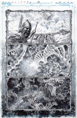 Olympus Saga Megalith #1 CVR Z (OF 4) CVR ZB LEWIS LAROSA ORIGINAL ART EDITION 25 cover