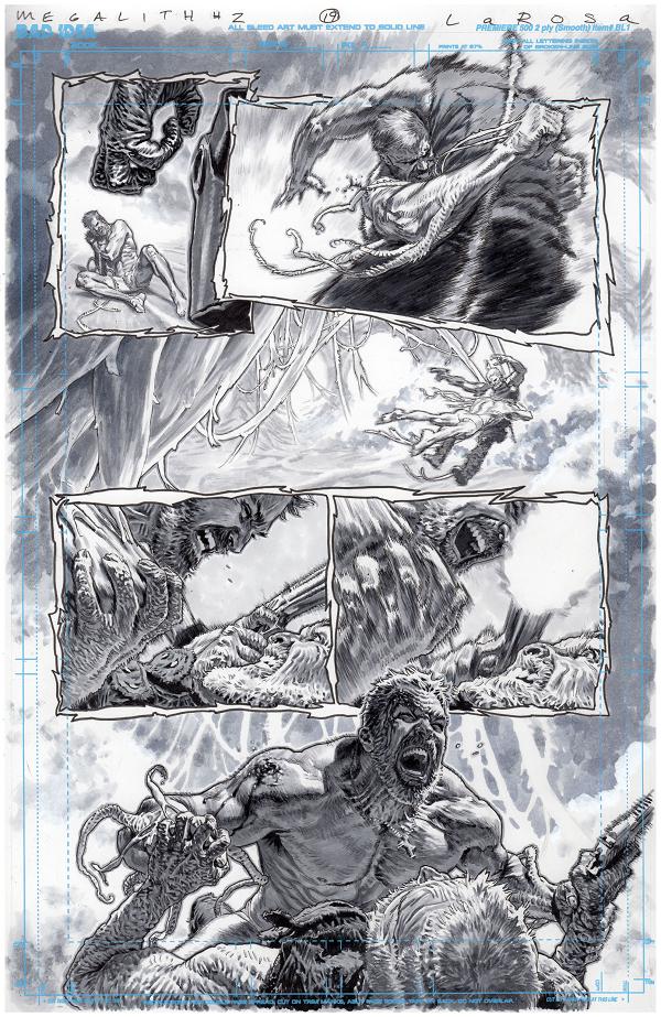 Olympus Saga Megalith #1 cover by Lewis LaRosa