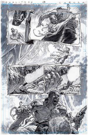 Olympus Saga Megalith #1 CVR Z (OF 4) CVR ZE LEWIS LAROSA ORIGINAL ART EDITION 28 cover