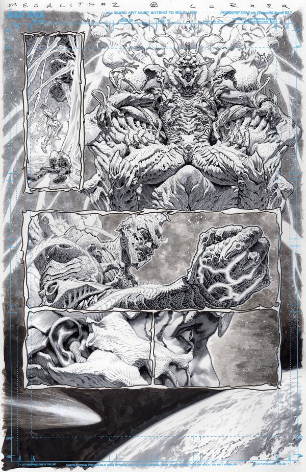 Olympus Saga Megalith #1 variant cover by Lewis LaRosa