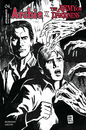 Archie X Army Of Darkness #4 CVR K CVR K FRANCESCO FRANCAVILLA LINE ART cover