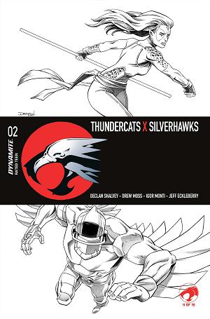 Thundercats X Silverhawks #2 CVR L CVR L DECLAN SHALVEY LINE ART cover