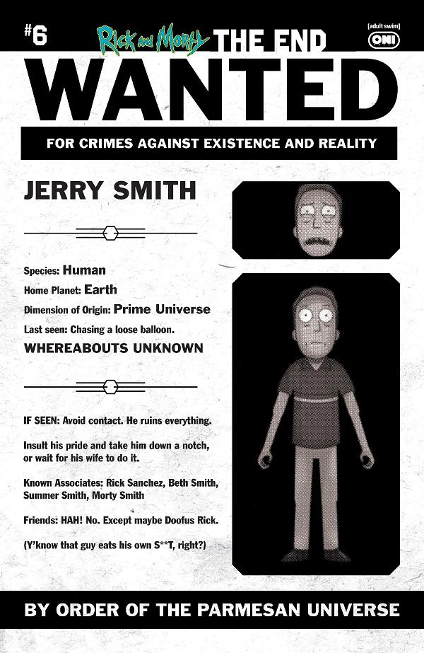 Rick And Morty The End #6 variant cover by Phil Murphy