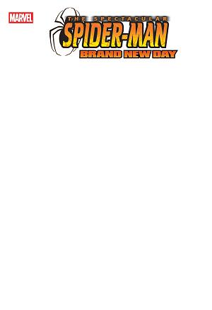 Spectacular Spider-Man: Brand New Day #1 BLANK COVER VARIANT cover