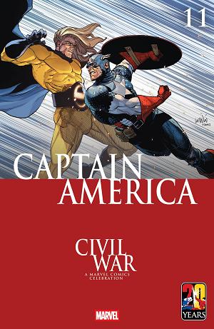 Captain America #11 LEINIL YU CIVIL WAR CELEBRATION VARIANT cover