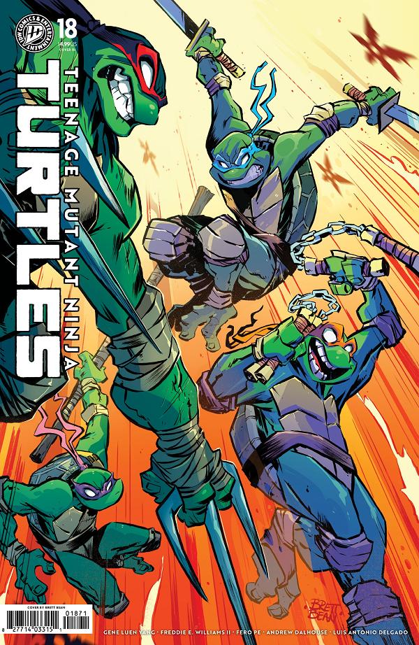 Teenage Mutant Ninja Turtles Cover A (Williams Ii) #18 variant cover by Brett Bean