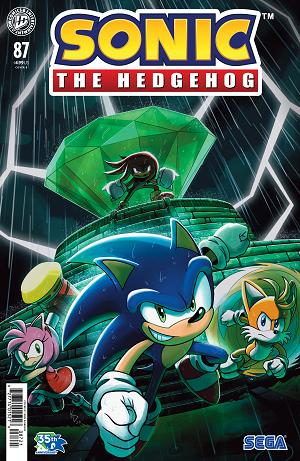 Sonic The Hedgehog Cover A (Ata) #87 Variant B (Dobbins) cover