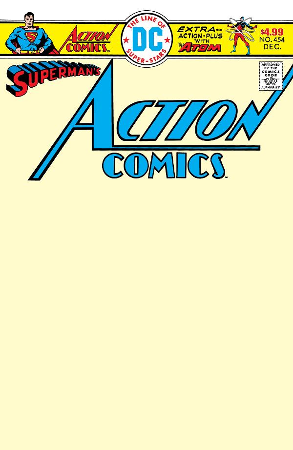 Action Comics #454 variant cover by Blank