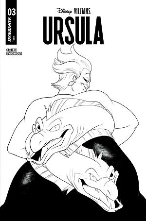 Disney Villains Ursula #3 CVR G CVR G INC 1:10 ROBERT QUINN LINE ART cover