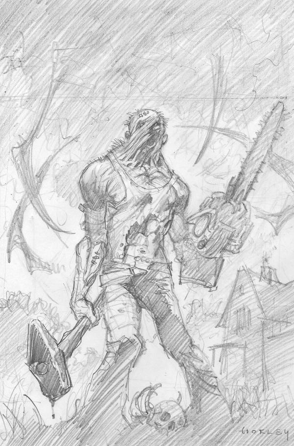 Dead By Daylight The Hillbilly #1 variant cover by Alex Horley