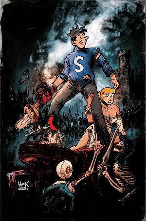 Archie X Army Of Darkness #3 CVR P CVR P INC 1:7 ROBERT HACK JUGHEAD VARIANT VIRGIN cover