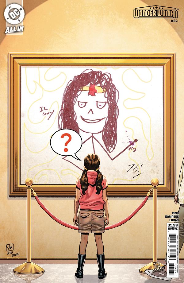 Wonder Woman #32 variant cover by Daniel Sampere
