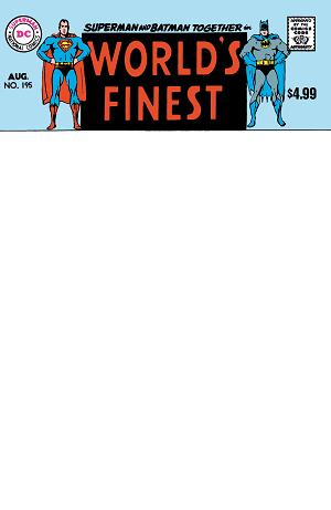 Worlds Finest Comics #195 CVR B FACSIMILE EDITION CVR B BLANK CARD STOCK cover