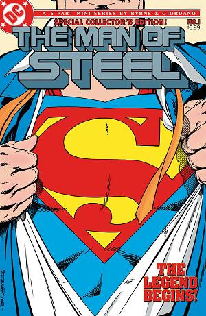 Man Of Steel #1 CVR C FACSIMILE EDITION CVR C JOHN BRYNE FOIL cover