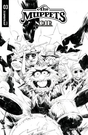 Muppets Noir #3 CVR D CVR D INC 1:10 JAE LEE LINE ART cover
