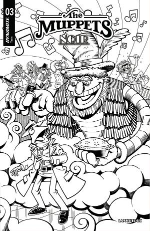 Muppets Noir #3 CVR E CVR E INC 1:15 ROGER LANGRIDGE LINE ART cover