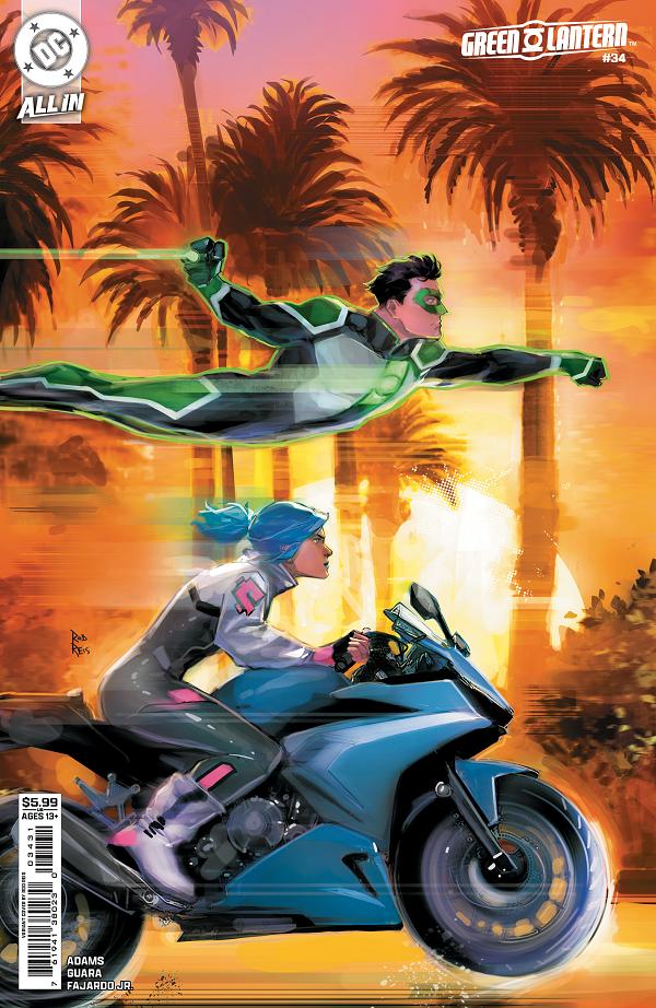 Green Lantern #34 CVR C CVR C ROD REIS CARD STOCK cover