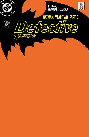 Detective Comics #577 CVR B FACSIMILE EDITION CVR B BLANK CARD STOCK cover