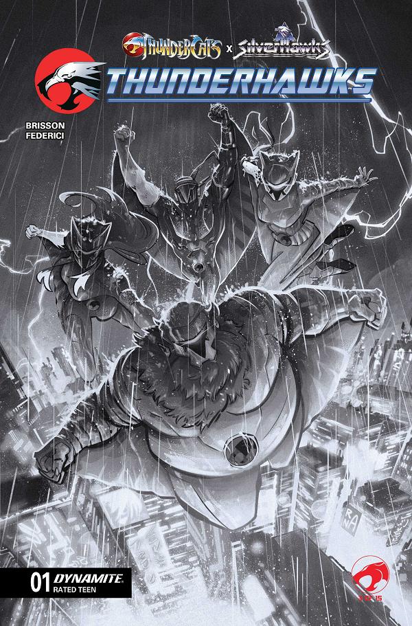 Thundercats X Silverhawks Thunderhawks #1 variant cover by Alessandro Ranaldi