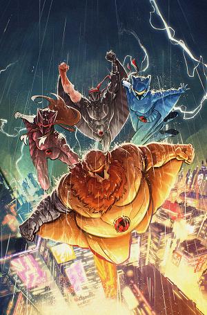 Thundercats X Silverhawks Thunderhawks #1 CVR P CVR P INC 1:45 ALESSANDRO RANALDI VIRGIN cover